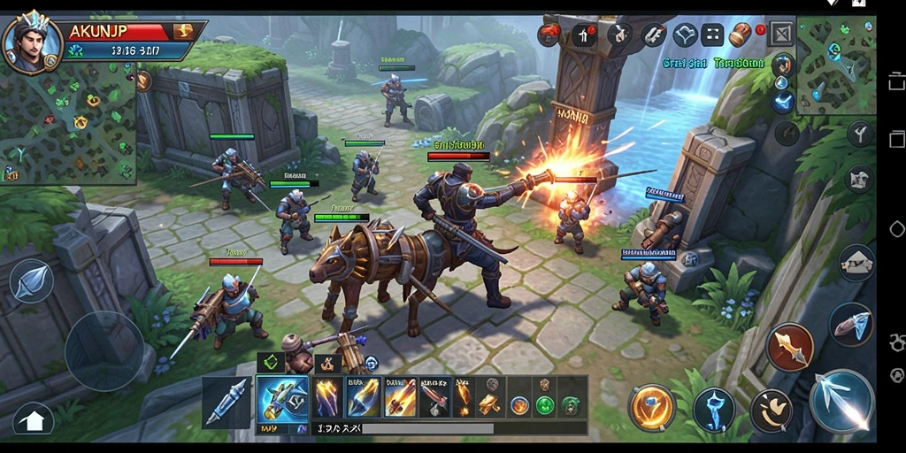 Tampilan gameplay AKUNJP yang menarik dan penuh strategi.