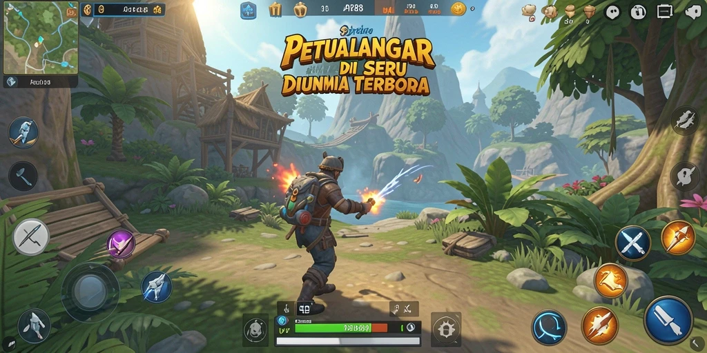 Tangkapan layar menampilkan gameplay menawan di dunia Open World.