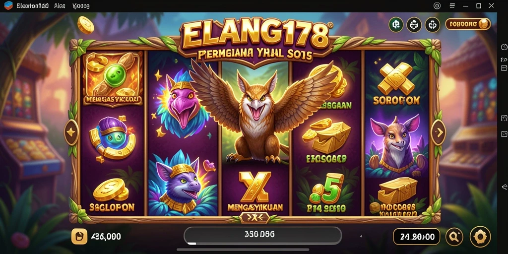 Tampilan gameplay slot ELANG178 yang menakjubkan dan menarik.