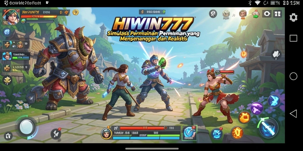 Tampilan gameplay HIWIN777 yang menakjubkan dan realistis.