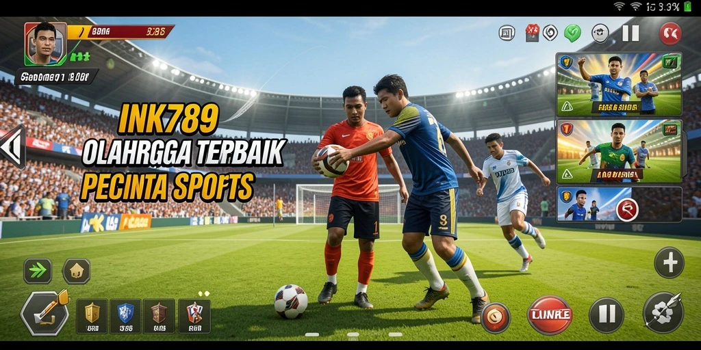 Tampilan screenshot game INK789 yang menunjukkan intensitas pertandingan olahraga.