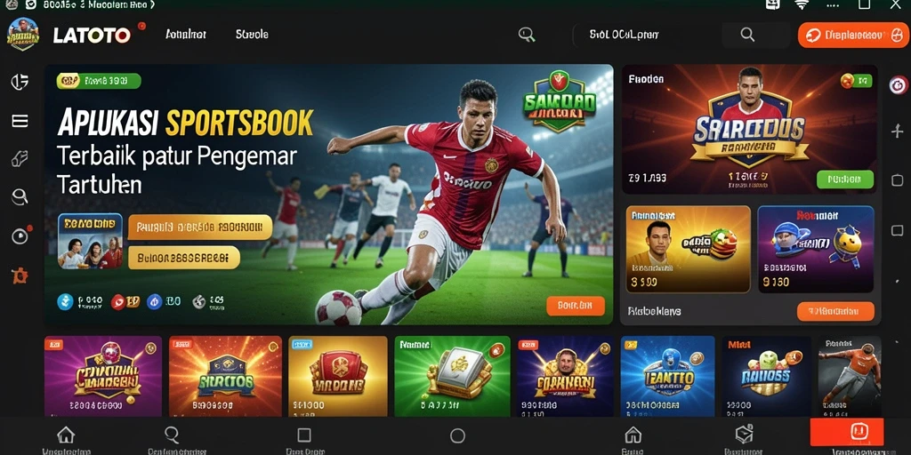 Tampilan gameplay LATOTO yang menarik pada taruhan olahraga.