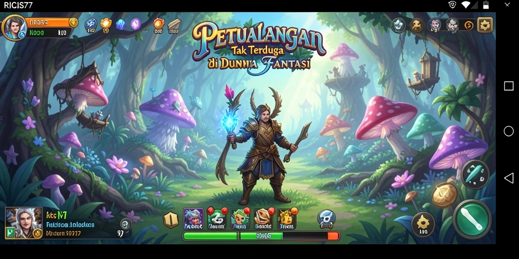 Tangkapan layar menunjukkan gameplay seru RICIS77 dengan grafik menakjubkan.