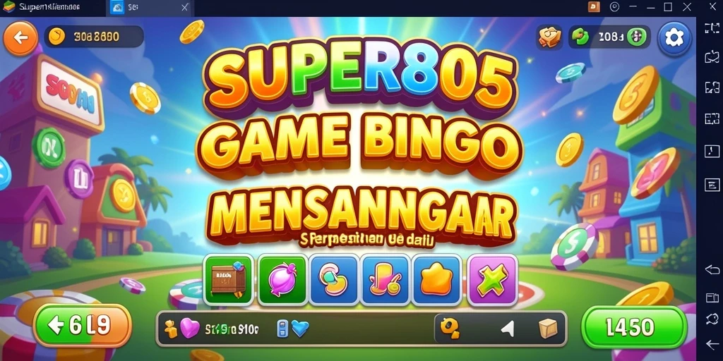 Tampilan menarik dari gameplay SUPER805 yang penuh semangat Bingo.