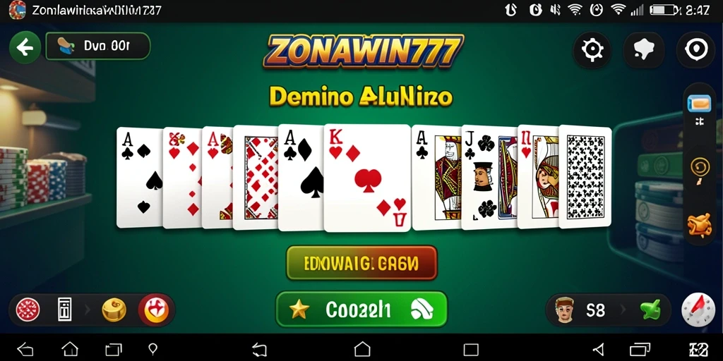 Tampilan gameplay ZONAWIN777 yang memikat saat bermain domino.